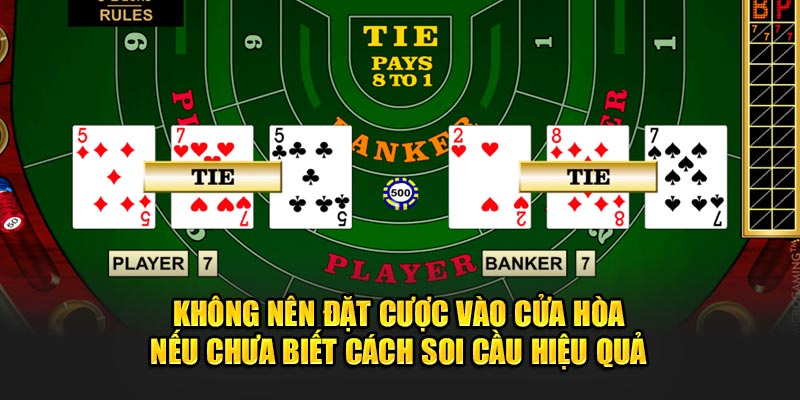 Baccarat BJ88 - Không nên đặt cược vào cửa hòa nếu chưa biết cách soi cầu hiệu quả